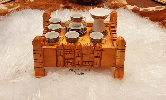 Hand Carved Cultural Coffee Table set