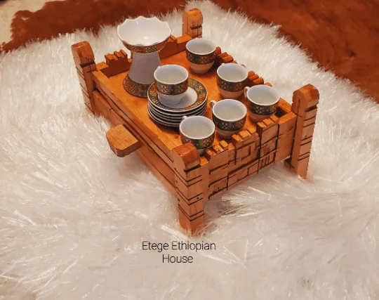 Hand Carved Cultural Coffee Table set - Image 6