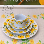 Adey Abeba™- 20 PCS New Ethiopian/Eritrean Dinner Plate Set- with Free 1 FREE matching 72" Table Runner & 4 Placements **Free Shipping**