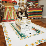 Adey Abeba™ Large Vinyl Coffee Ceremony Mat 4ft x 3ft- Light weight and wipeable |Bright High Quality Print|