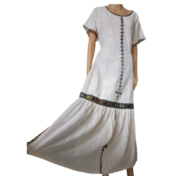 Elegant Handwoven Habesha Dress - Image 4